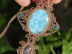 LARIMAR & OPAL pendant